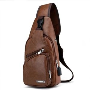 USB charging Chest Bag